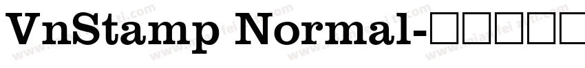 VnStamp Normal字体转换